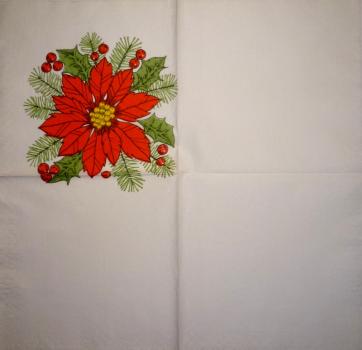 095 Weihnachten Blumen - 3-lagig (95)